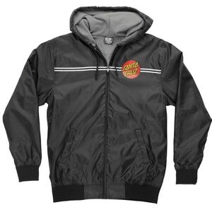 Dot Santa Cruz Hooded Windbreaker Jacket Men’s Size Large